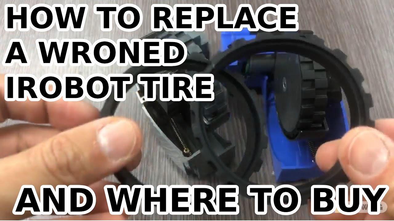 How to replace your irobot thin tread tires/ worn tires and where to buy a pair of new rubber tire