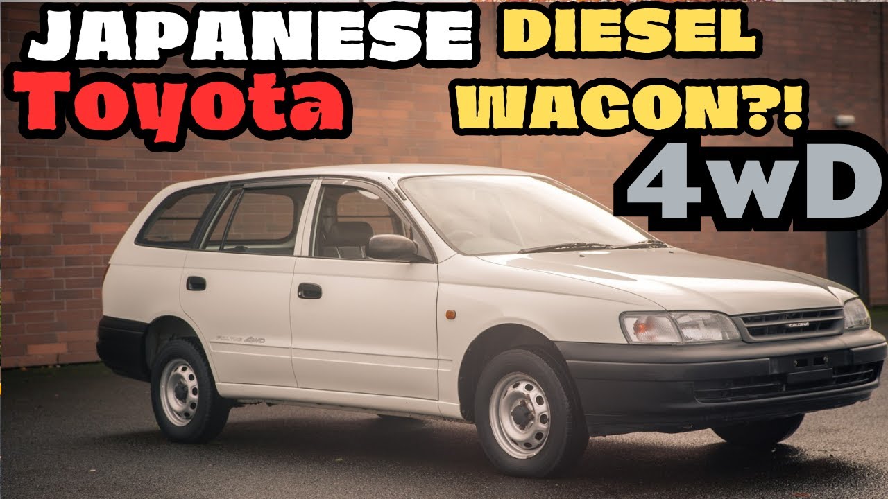 THIS Toyota 4wd DIESEL Wagon was NEVER sold in the USA | 1996 Toyota Caldina Wagon POV Drive