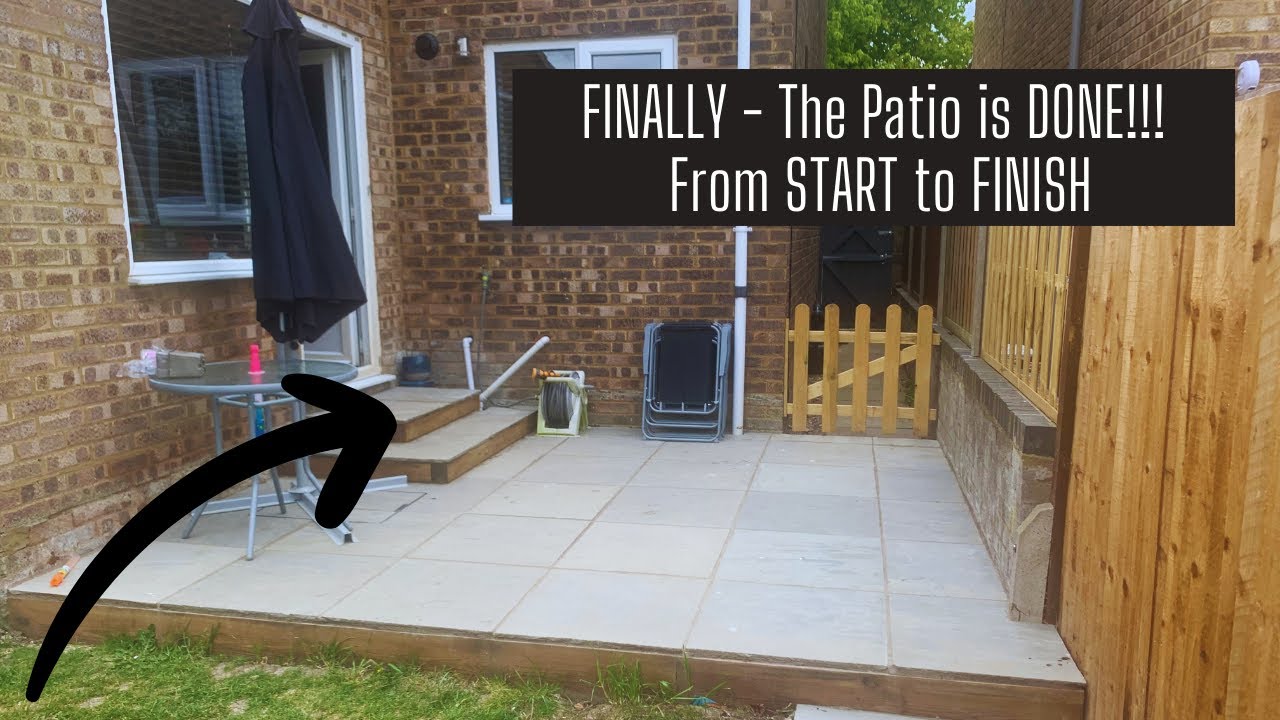 Full garden Patio build from START to FINISH