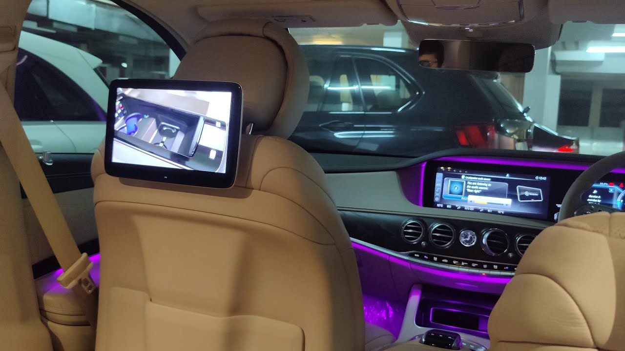 How to mirror screen of your phone onto the rear seat entertainment of the Mercedes Benz S class