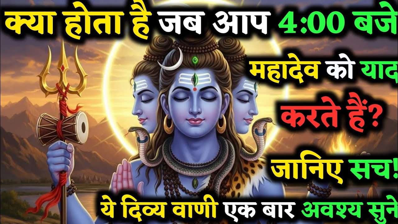 सुबह 4:00 बजे उठकर भोलेनाथ का ध्यान करने से क्या होता है? जानिए रहस्यमयी सच | Brahma Muhurta Secrets