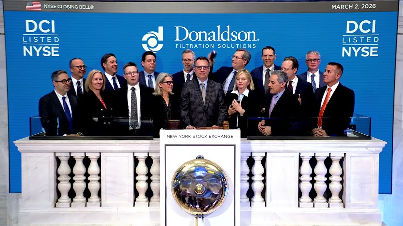 Donaldson Company, Inc. (NYSE: DCI) Rings The Closing Bell®