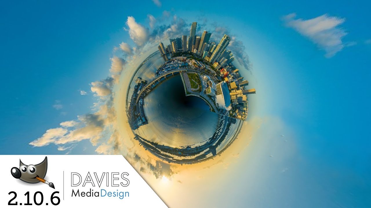 GIMP 2.10 Tutorial: NEW Little Planet Filter (Tiny Planet Effect)