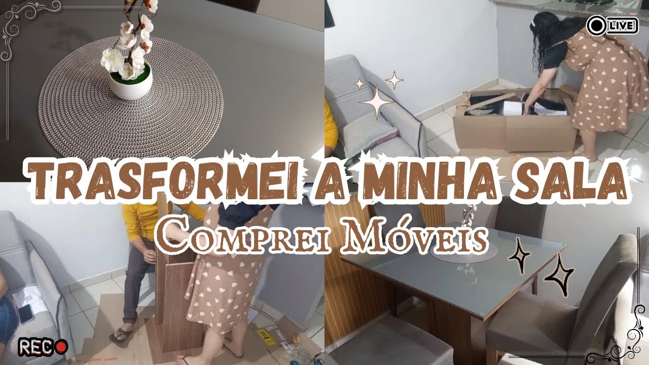 Transformei A Minha Sala| Comprei Móveis ; Ficou Bem Aconchegante 🛋️ 
