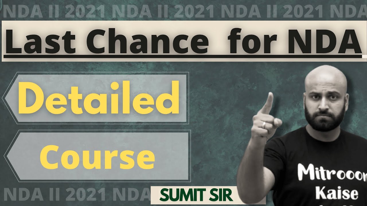 Crack NDA in 75 Days | Complete Course for NDA 2 2021 | Strategy for NDA | Learn With Sumit