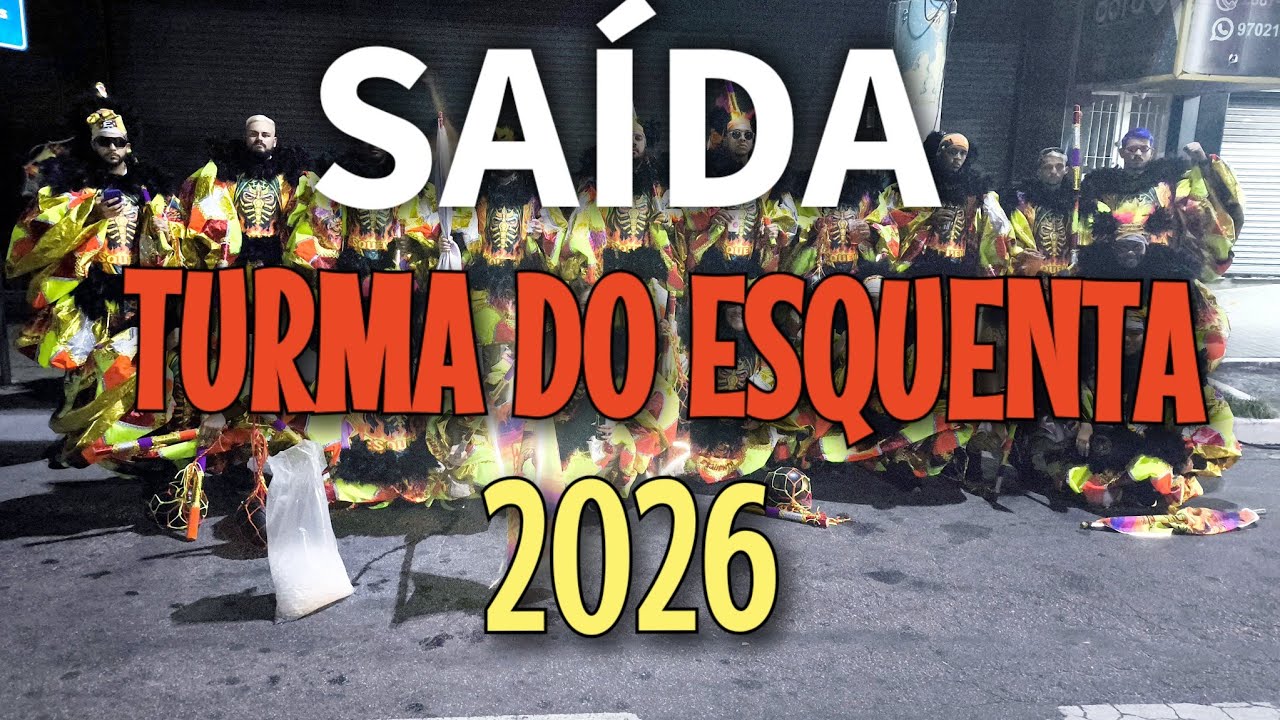 SAÍDA DA TURMA DO ESQUENTA 2026 🔥