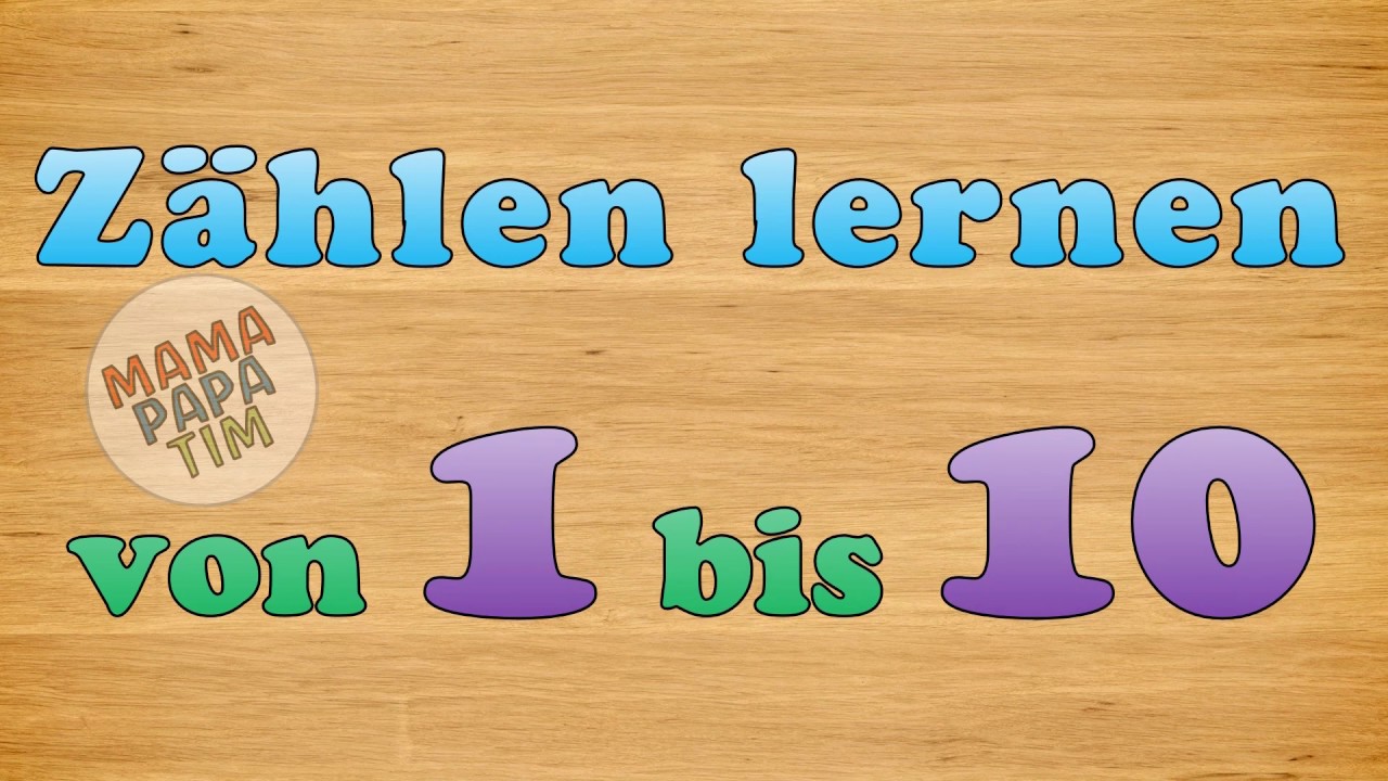 Zählen lernen von 1 bis 10 deutsch - Lernvideo für Kinder - Mathematik Tutorial eins bis zehn
