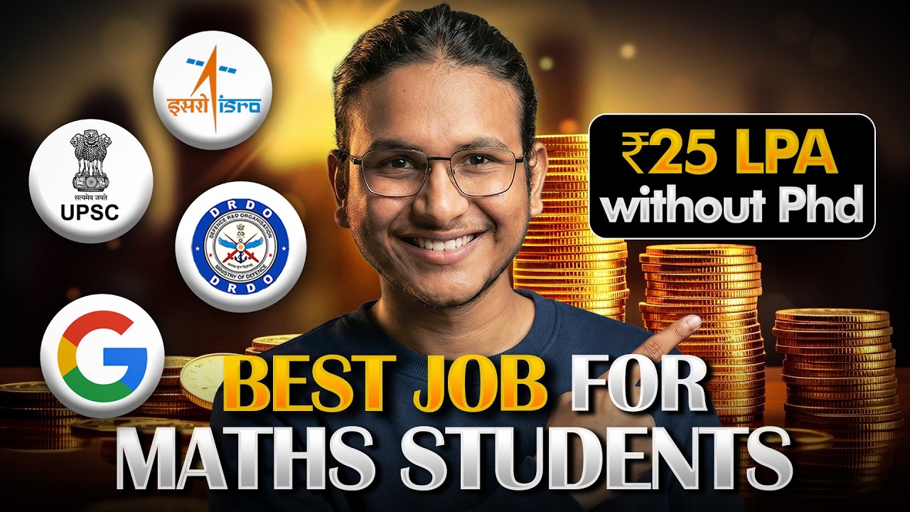 How to get ₹25 LPA after M.Sc Maths? | ISRO, DRDO, Google Jobs