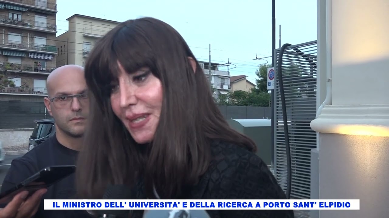 Il Ministro dell' Universita' Bernini a Porto Sant'Elpidio