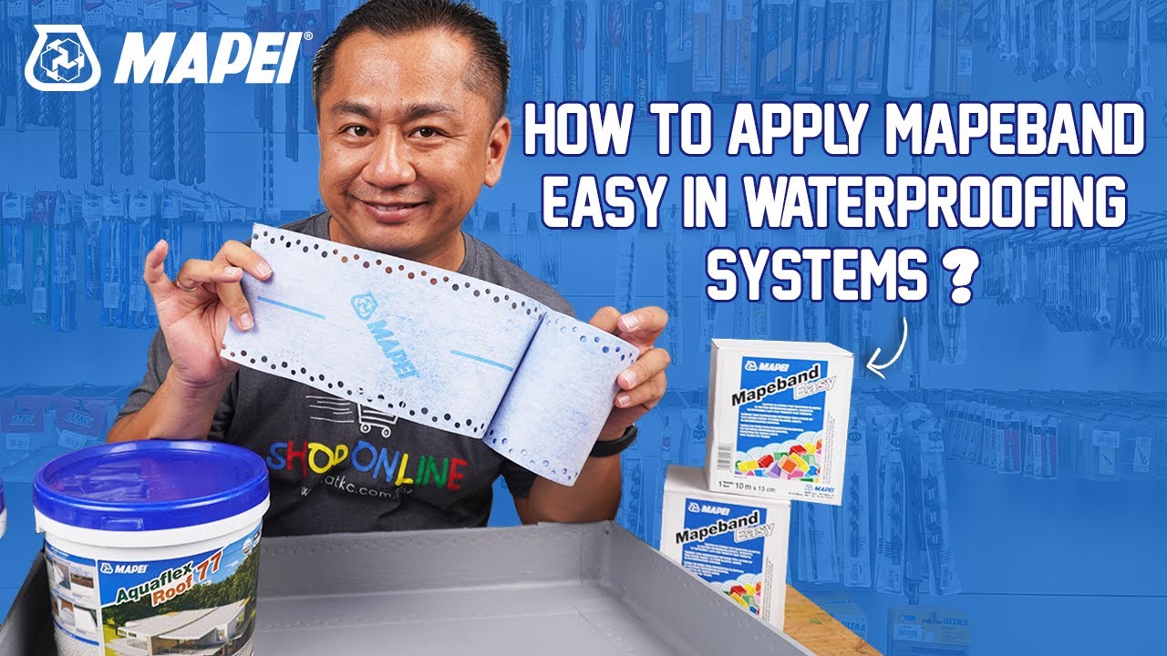 Product Review | Mapei Mapeband Easy Rubber Tape to form Elastic Joints in Waterproofing Systems
