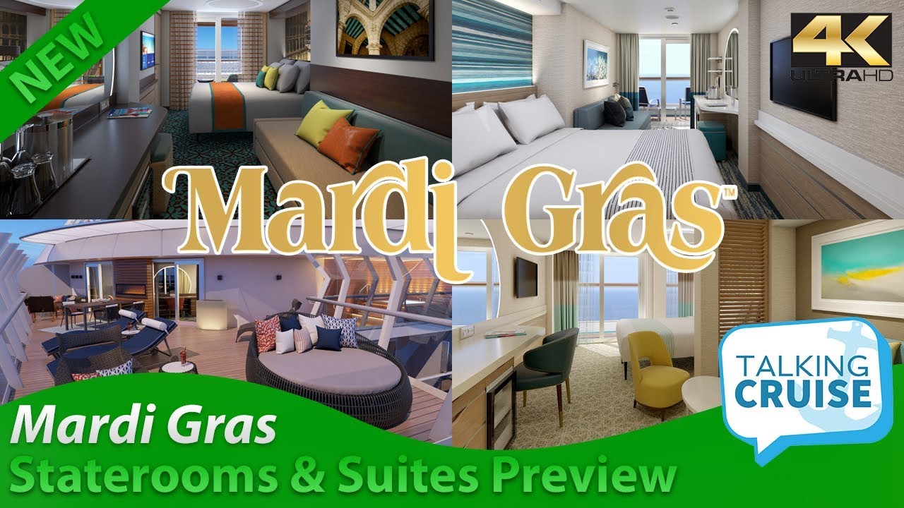 Carnival's Mardi Gras - Staterooms & Suites Preview (Full Version)
