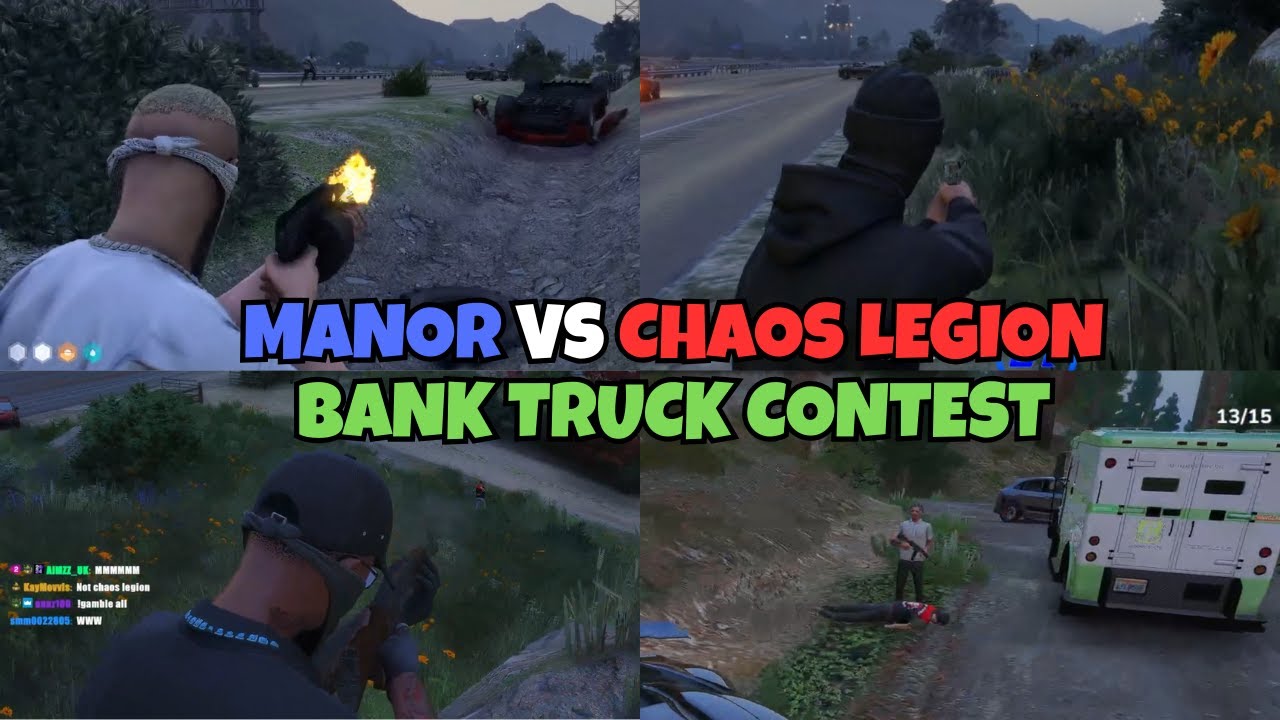 Manor Contest Chaos Legion for Bank Truck | NOPIXEL 4.0 GTA RP