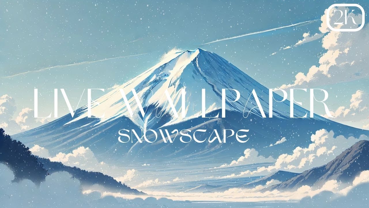 ❄️ Snowscape Serenity | Relaxing Live Wallpaper in 2K | Soothing Winter Vibes 🌨️ | WALLIFY |