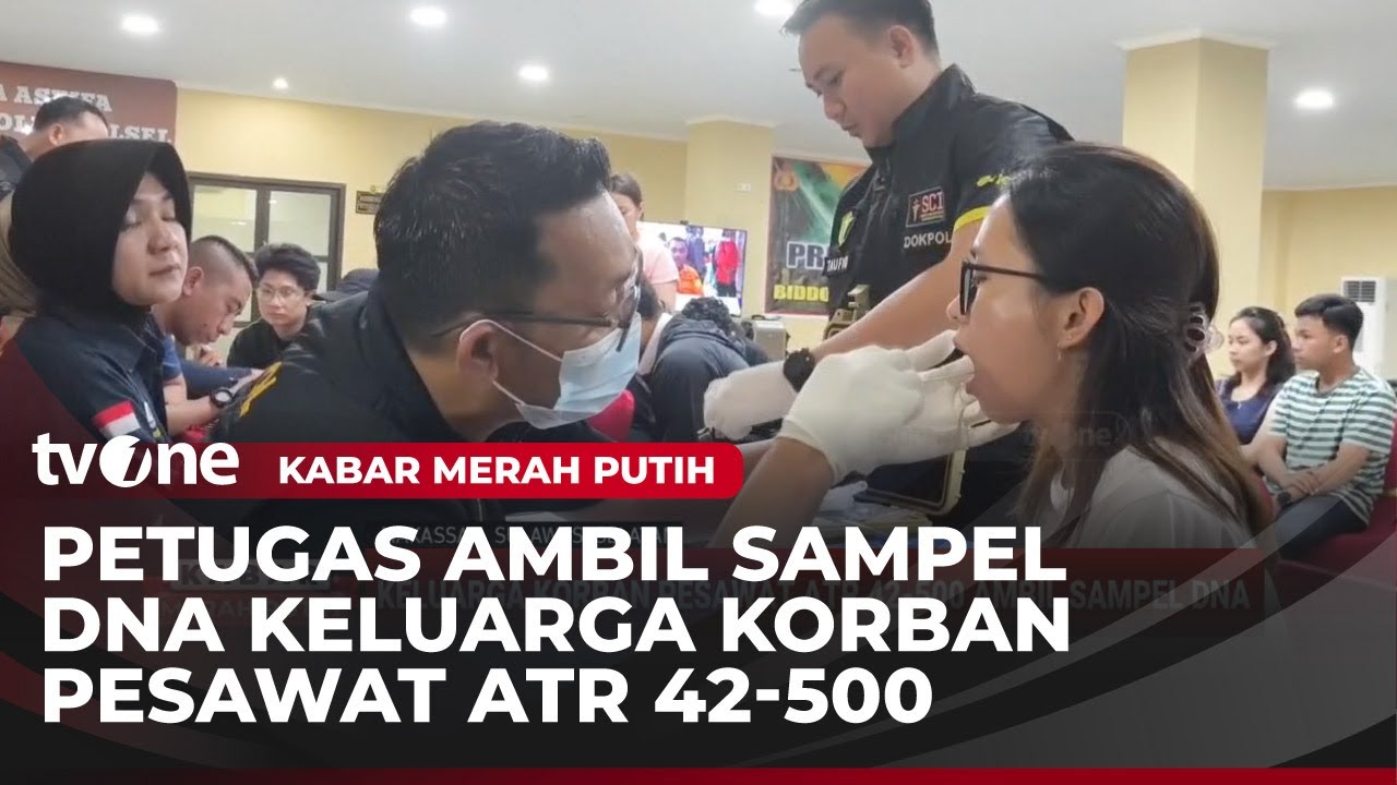 Biddokkes Polda Sulsel Kumpulkan Sampel DNA Keluarga Korban ATR 42-500 | Kabar Merah Putih