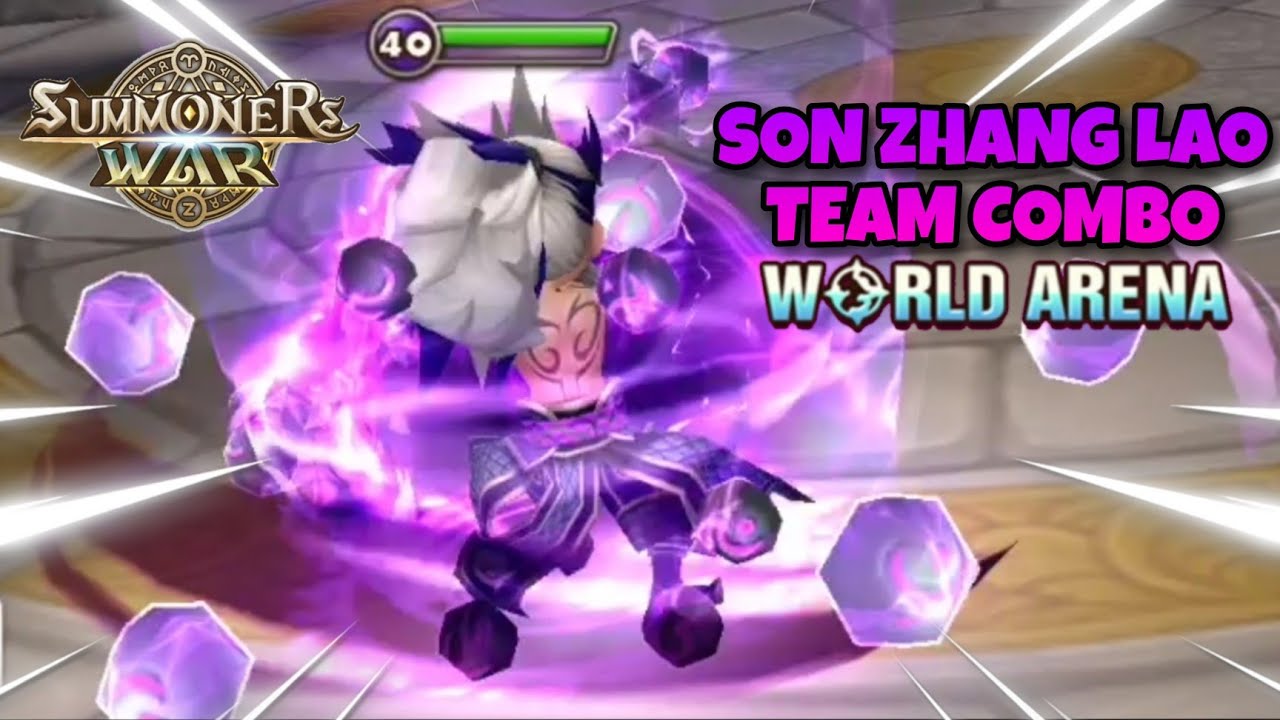 Son Zhang Lao Team Combo in World Arena Ep. 4 - Summoners War