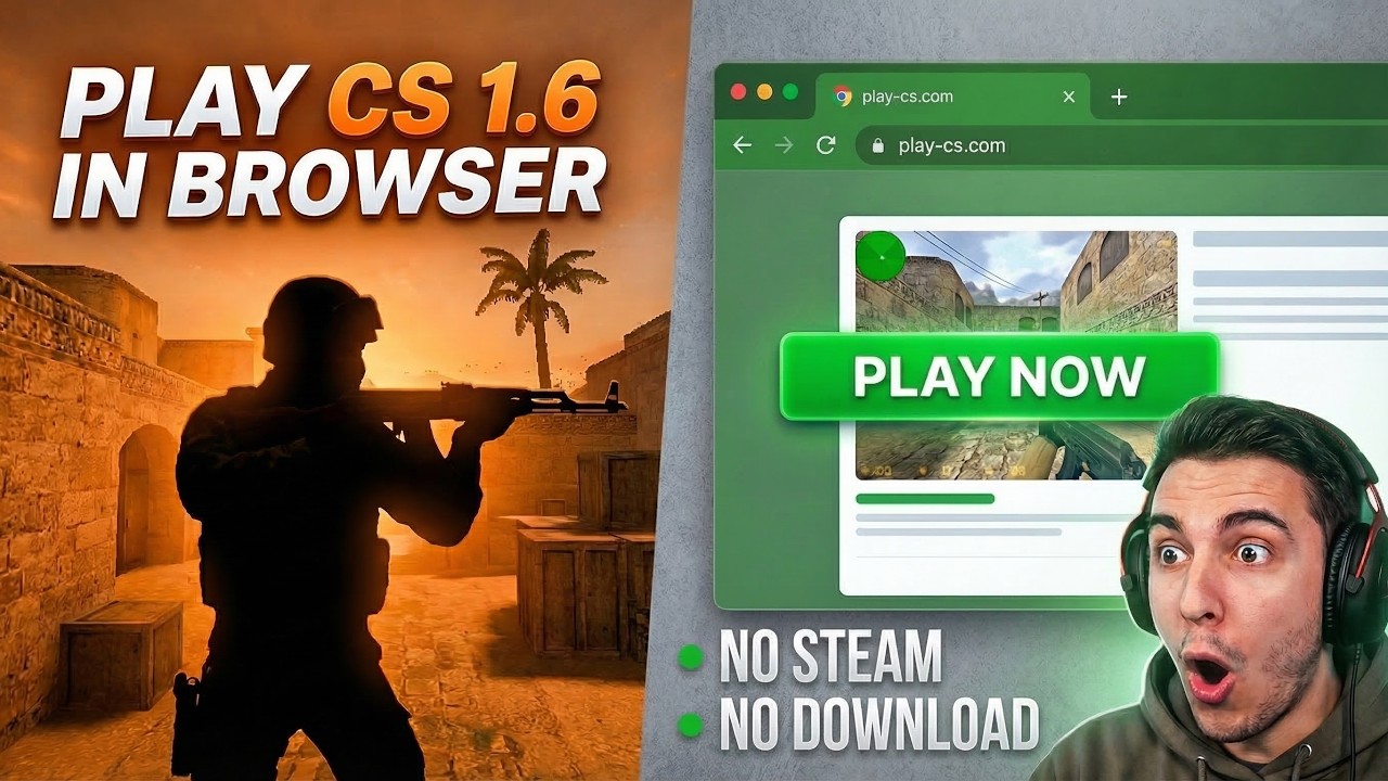How to Play Counter-Strike in Your Browser (No Steam)