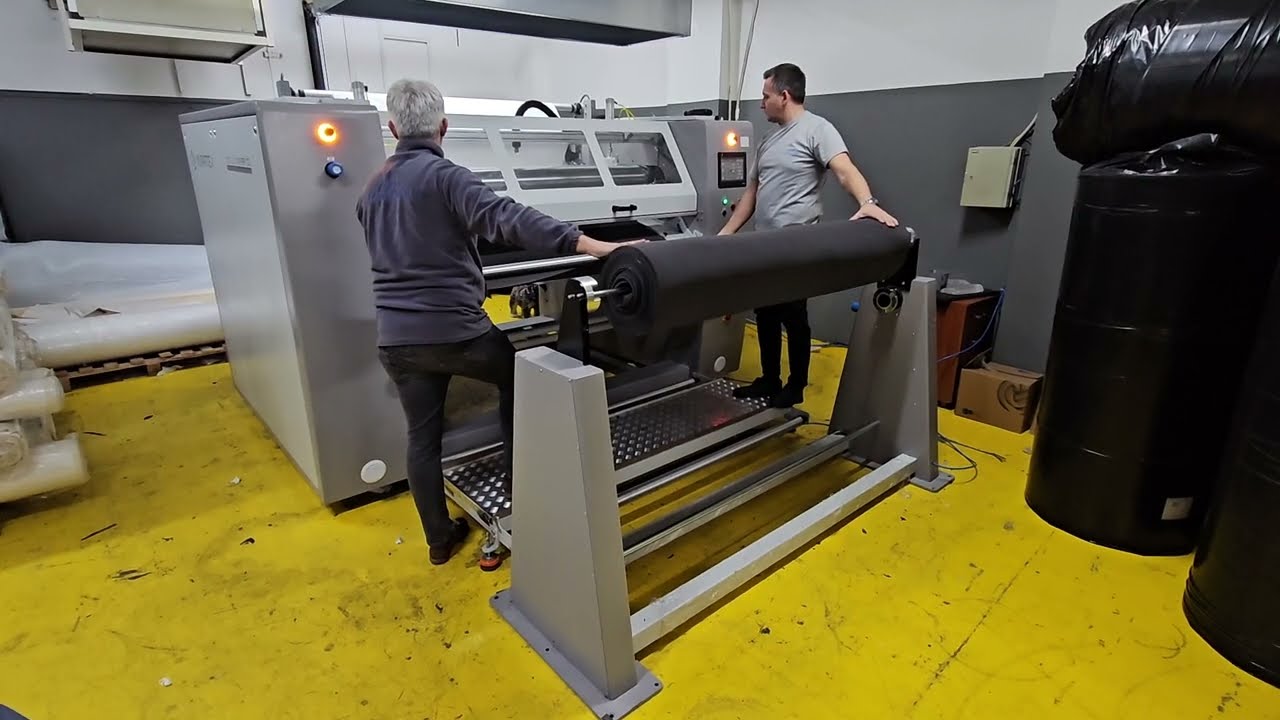 MULTI ROLLER HOTMELT COATING MACHINE / PSA HOTMELT COATING MACHINE VIDEO