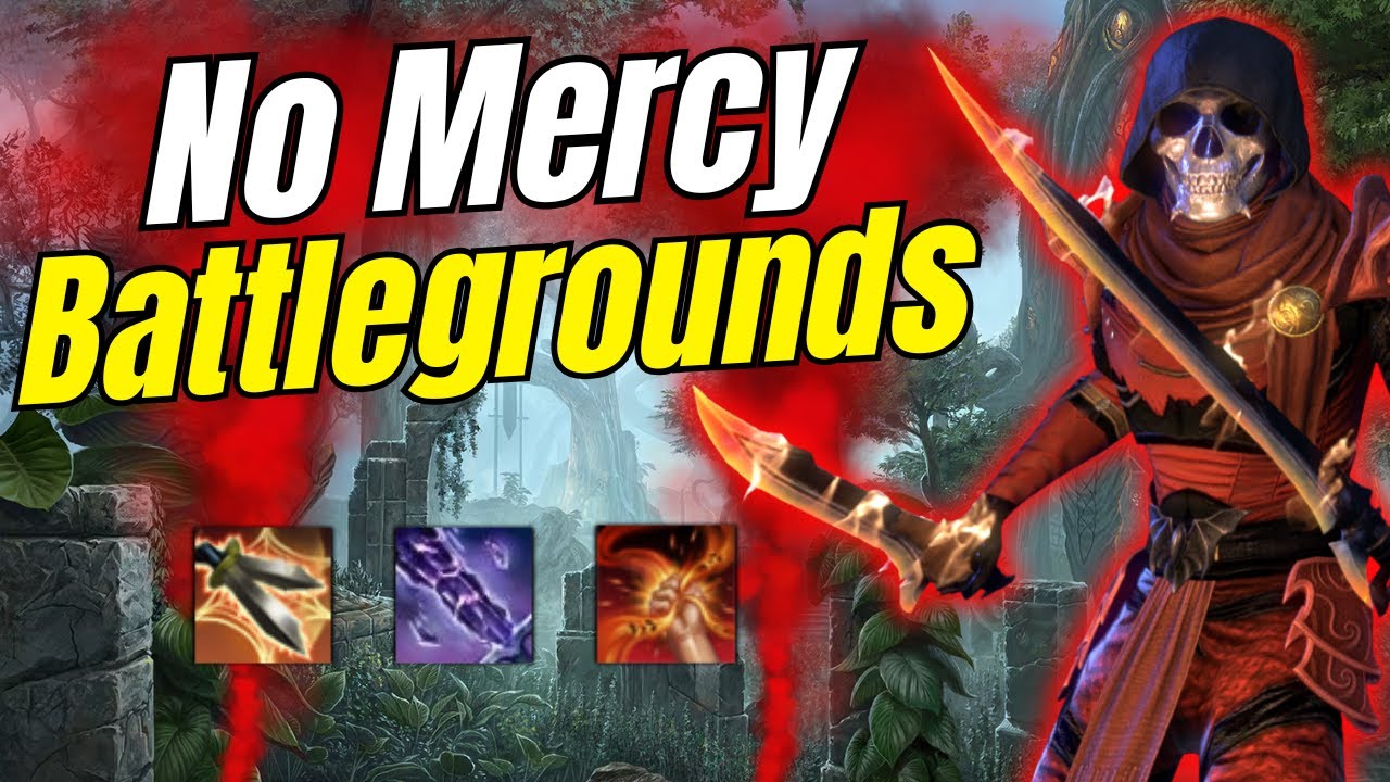 ESO PvP - NEW StamSorc/Nightblade Build Shows NO MERCY - [Battleground Chronicles]