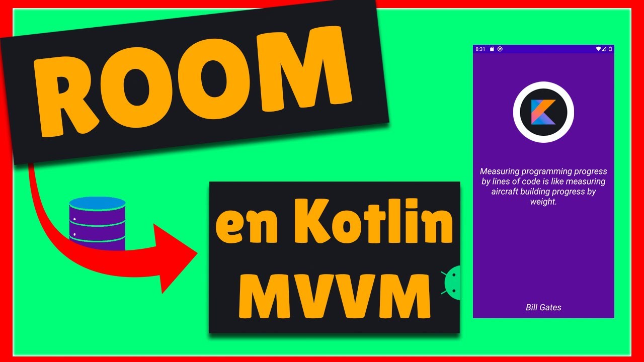 ROOM en Android con KOTLIN (Base de datos) 💾 - Tutorial Android Studio con MVVM (Hilt y corrutinas)
