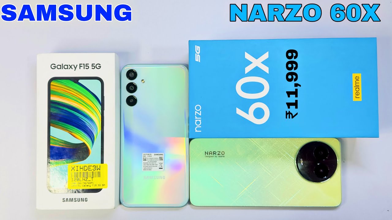 Shocking comparison: Samsung Galaxy F15 vs Realme Narzo 60x