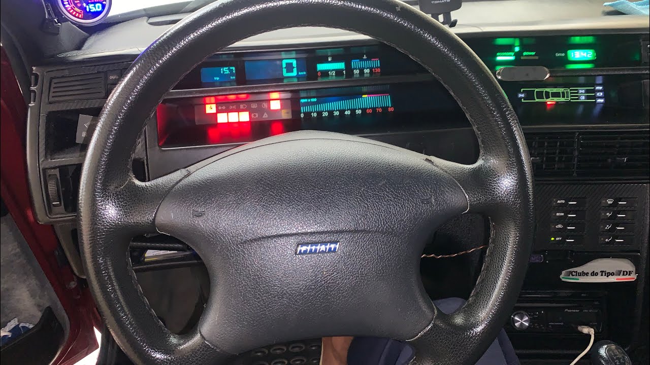 Detalhes volante do Marea no Fiat Tipo ou Tempra Sw