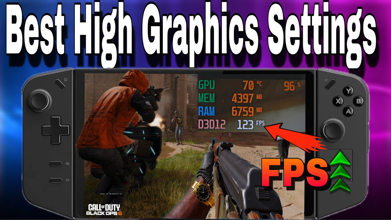 Lenovo Legion Go Black ops 6 High Graphics & 123 FPS | 900P Settings