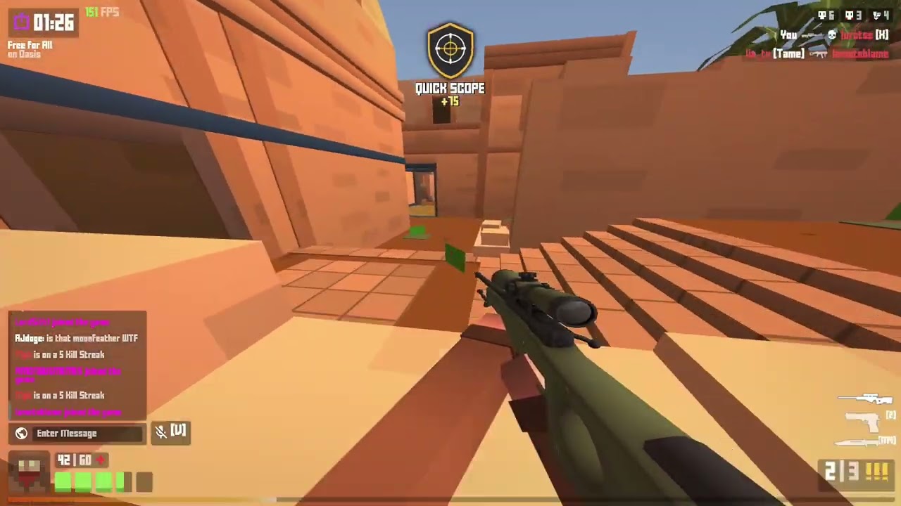 DOUBLE KILLLLL! Krunker.io #sniperOP