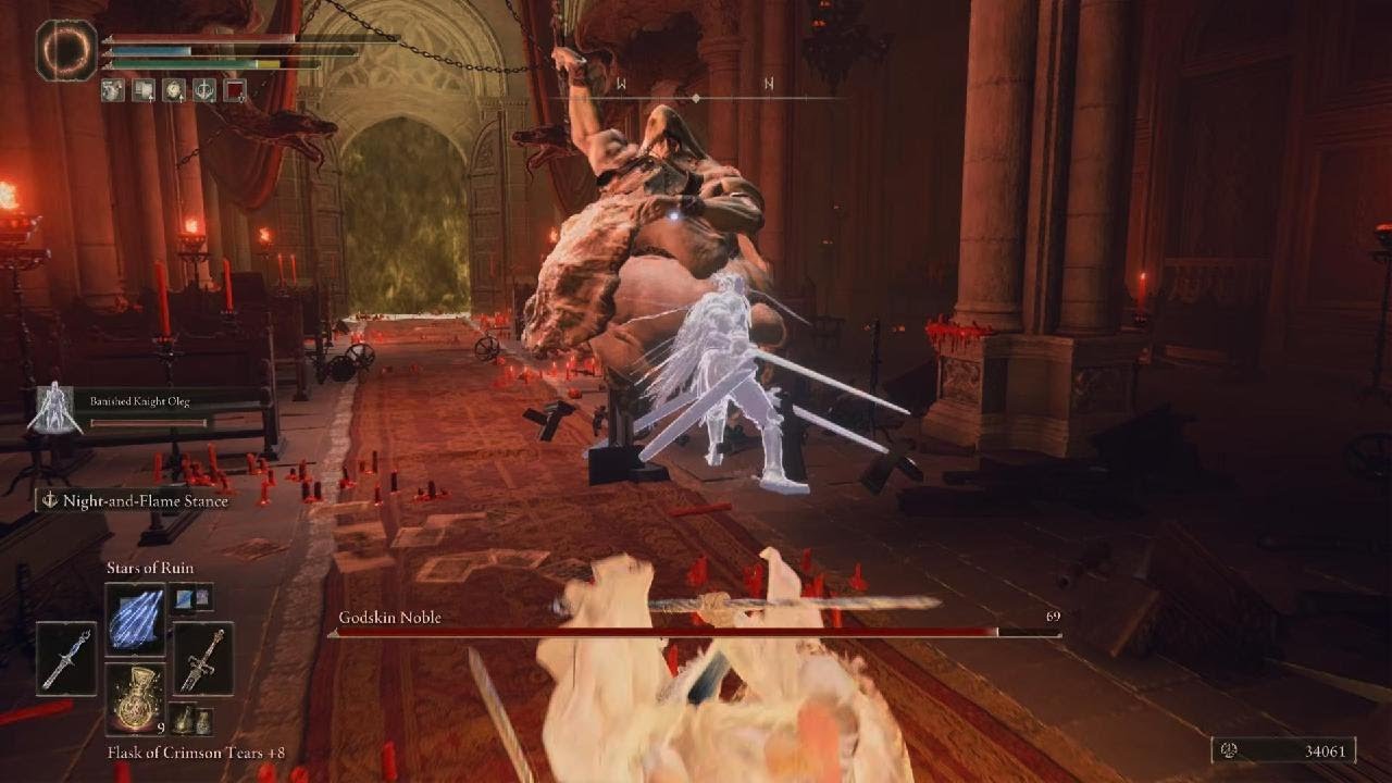 ELDEN RING: Godskin Noble was easy on magic build القودسكن كان سهل ببناء السحر