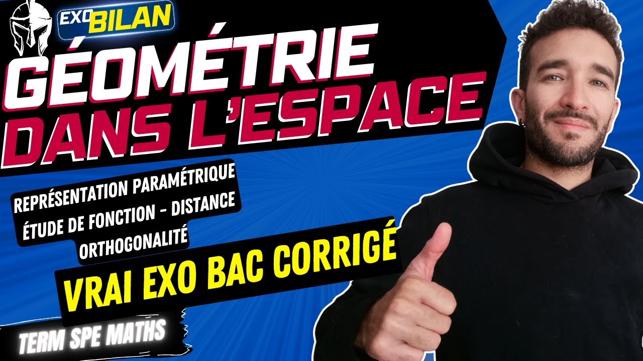 [TERM SPÉ MATHS] GÉOMÉTRIE ESPACE / EXO BAC 2021🎯CORRIGÉ DISTANCE PROJETÉ ORTHOGONAL ORTHOGONALITÉ