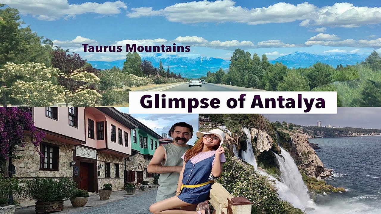 We Drove along a Wall of Mountains! | Taurus Mountains | Duden Waterfalls & Kaleici Antalya Turkey