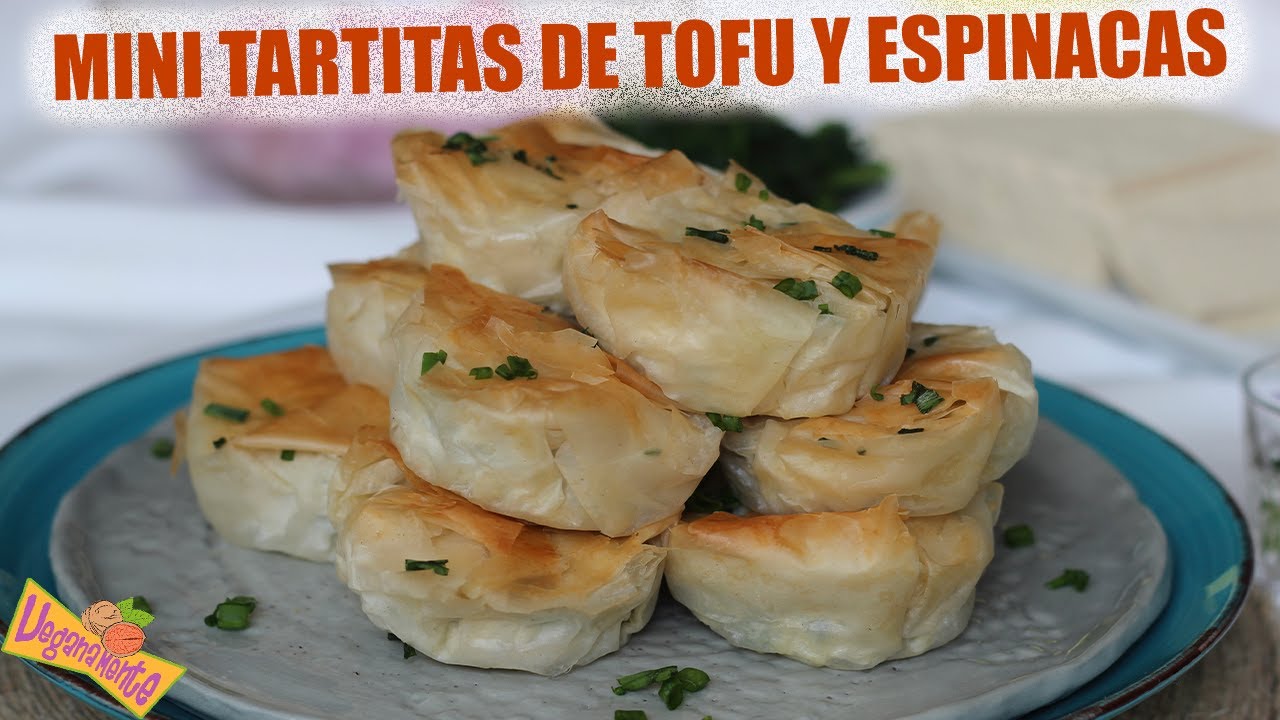MINITARTITAS de TOFU y ESPINACAS