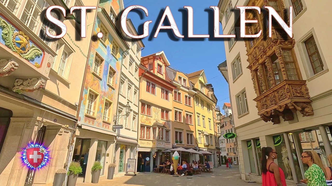 ST. GALLEN SWITZERLAND ✨ Discover the UNESCO World Heritage Site of city / Baroque Cathedral 4K