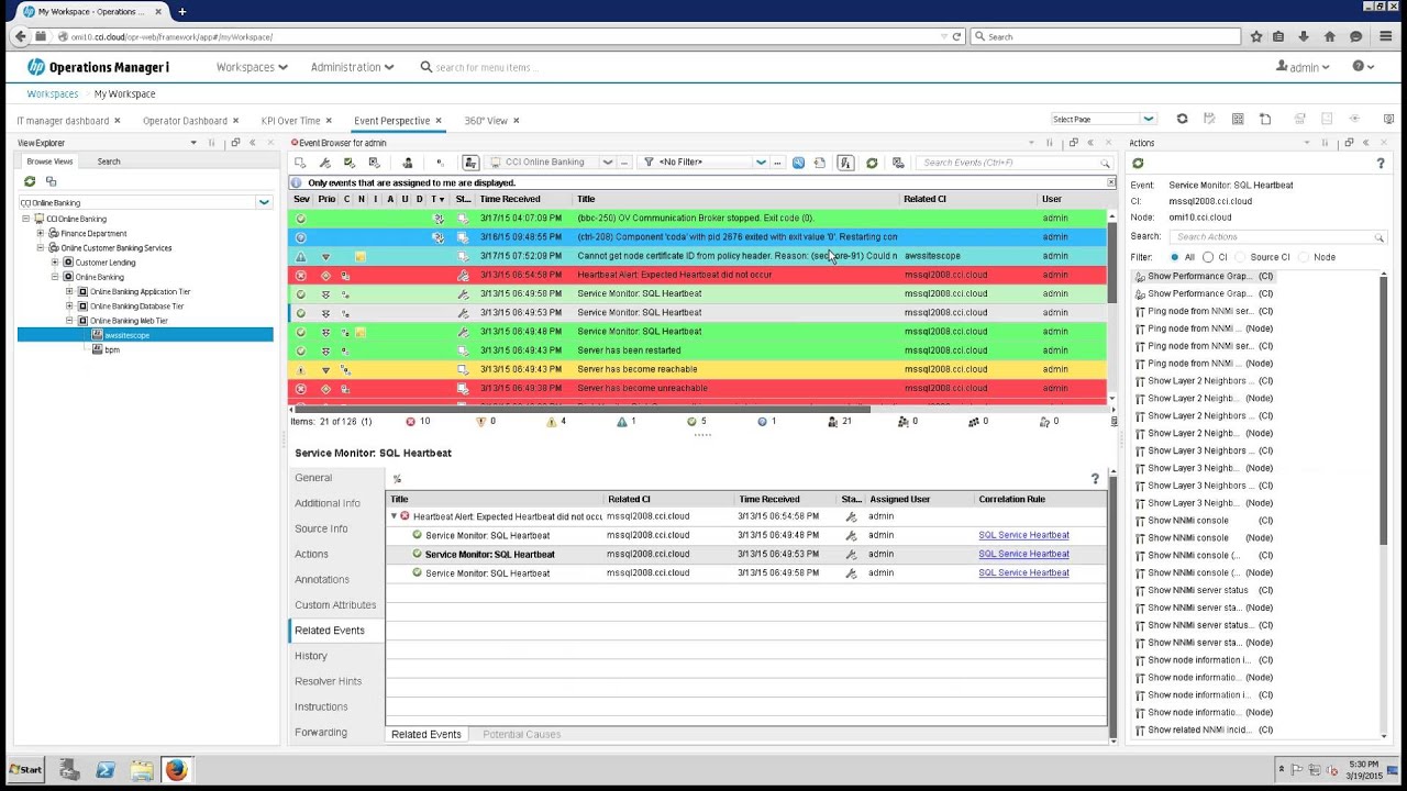 HP OMi 10 Webinar: Single Pane of Glass for Event Management  with HP OMi 10