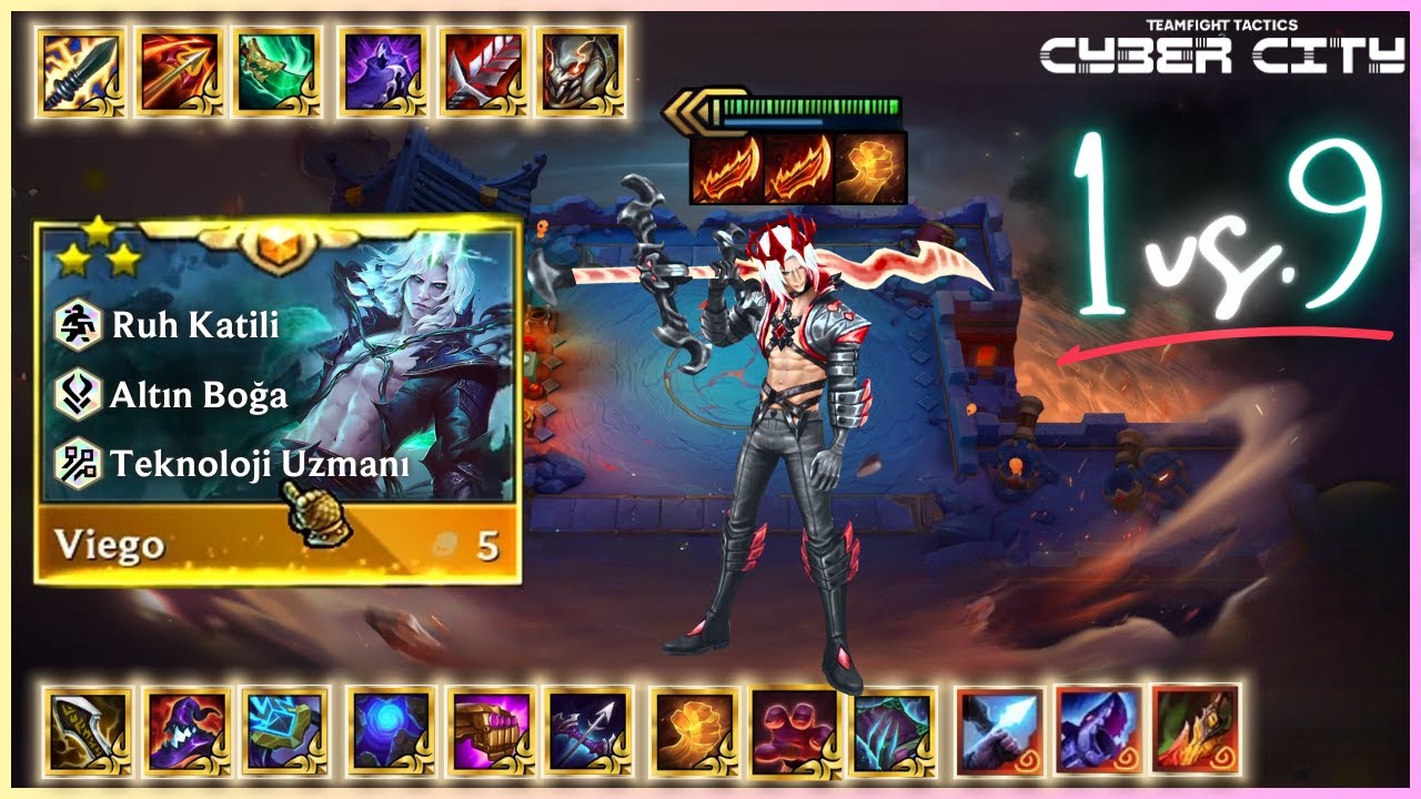 1v9 TÜM RAKİBİ KENDİ TAKIMINA GEÇİREN ⭐⭐⭐ VIEGO?! | SET 14 PBE | OVERRATED TFT