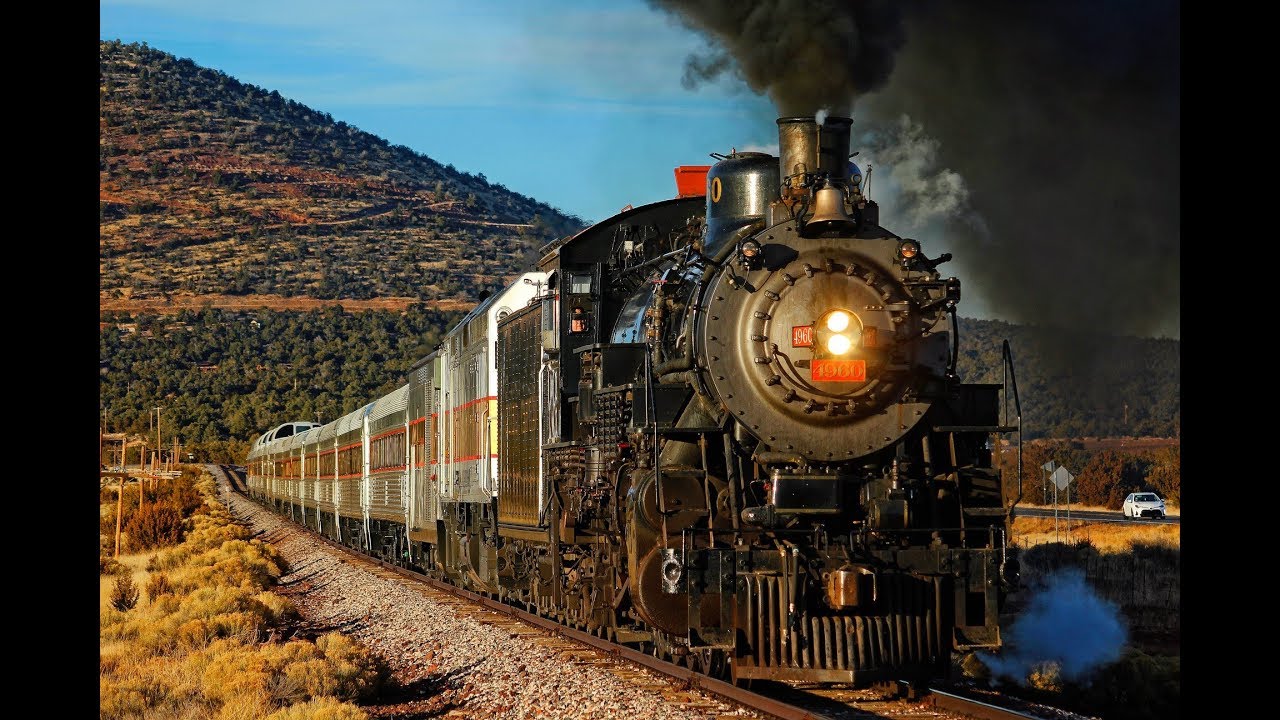 Arizona Trains! The Grand Canyon Steam Train!