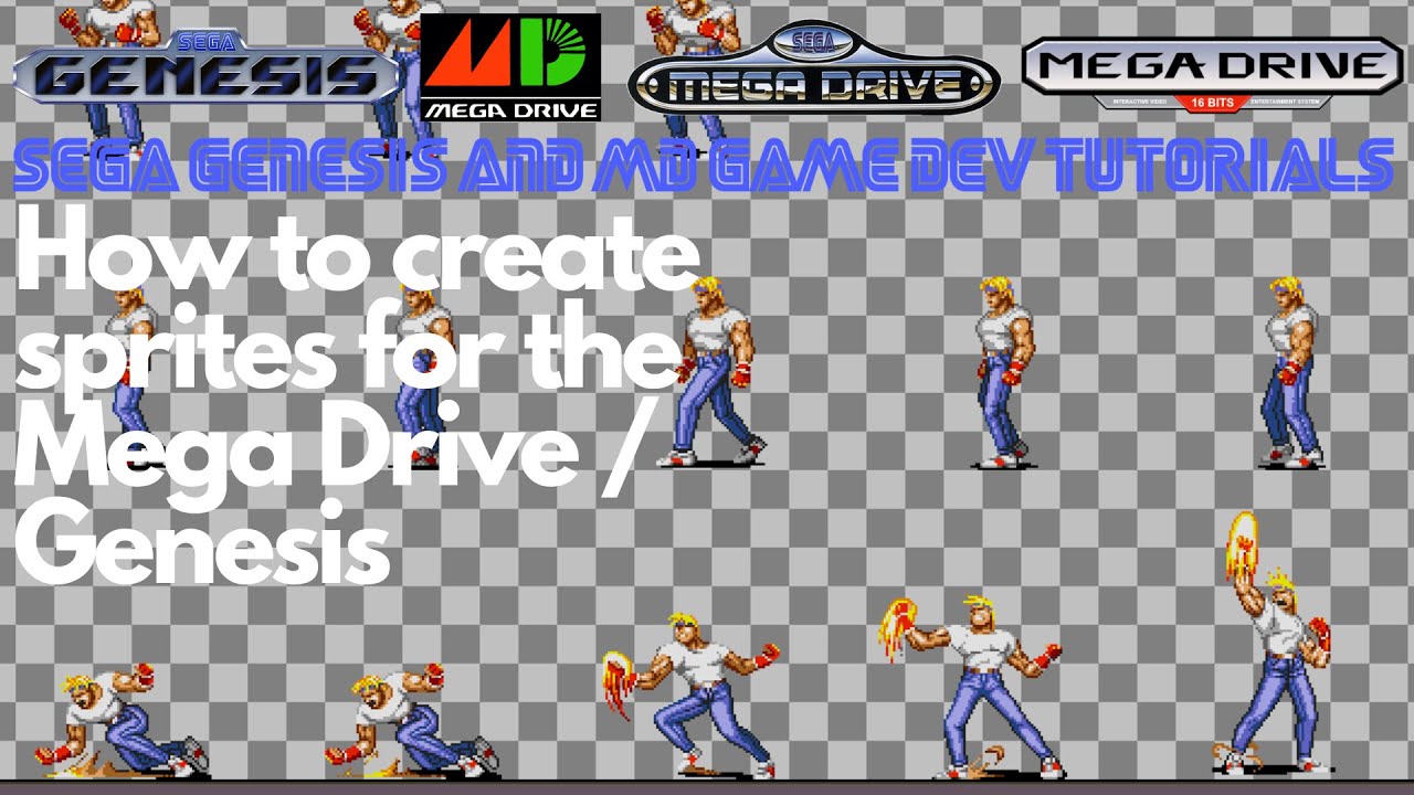 How to Create Sprites for the Sega Genesis & Mega Drive - Beginners Dev Tutorials