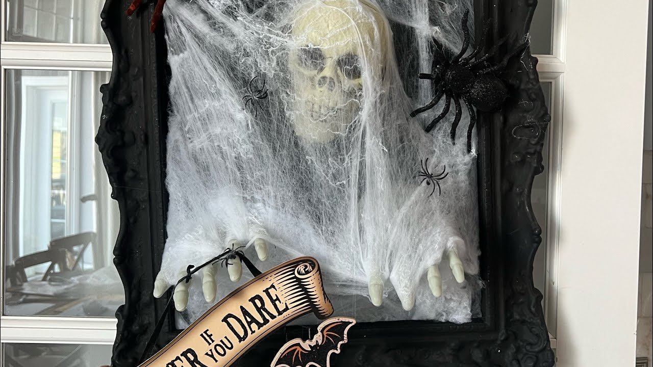 Halloween Skeleton Picture Frame DIY