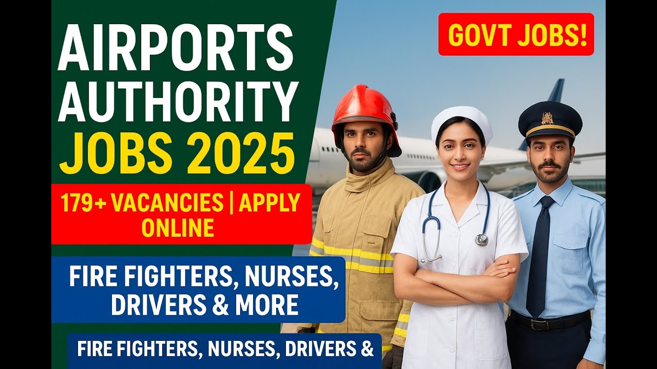 Pakistan Airports Authority Jobs 2025 | 179+ Vacancies | Latest Govt Jobs in Pakistan 2025