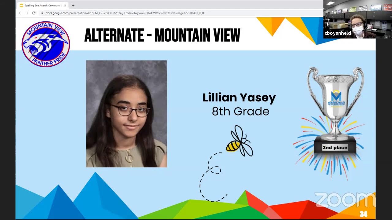 MVUSD Spelling Bee Awards Ceremony 2022