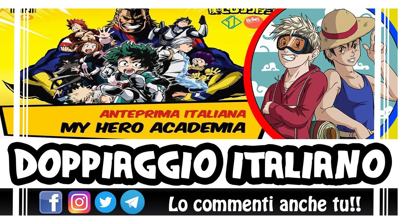My Hero Academia arriva su ITALIA 2 - Ascoltiamo le voci ITALIANE - Fandom