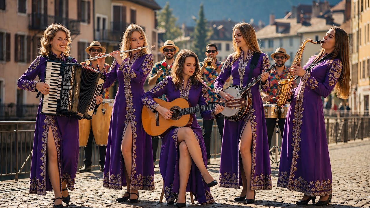 Flamenco Rhythm Explosion | Cha-Cha-Cha Fusion with Accordion, Sax & Flute