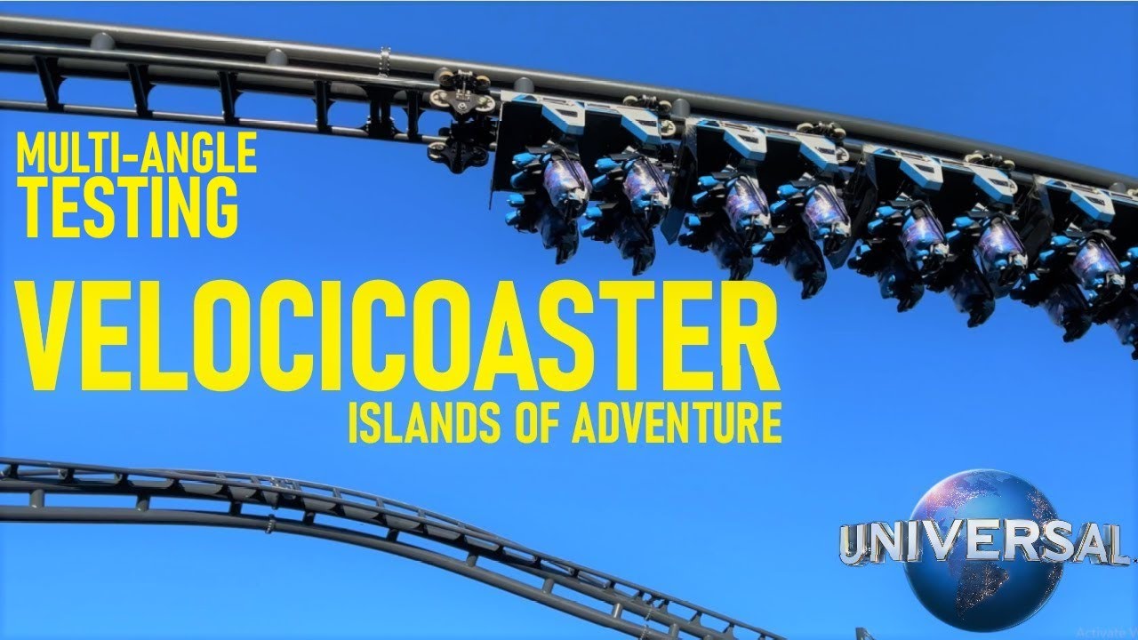 Velocicoaster Off-Ride Testing - Islands of Adventure New Coaster