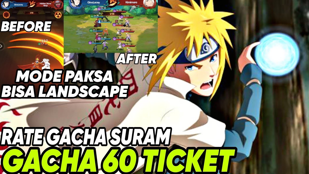 SAATNYA HABISKAN TIKET GACHA DEMI NINJA S+🔥AKHIRNYA BISA MODE LANDSCAPE JUGA - PHANTOM ULTIMATUM