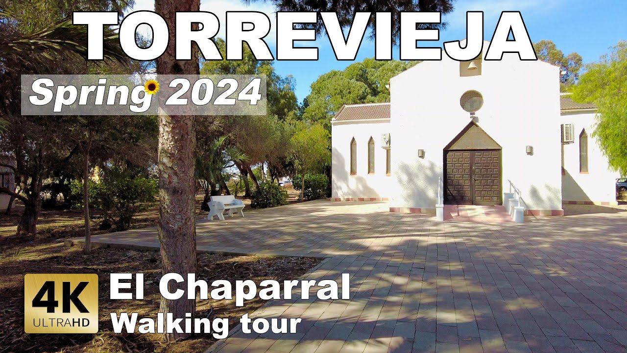 Torrevieja - El Chaparral , Spain | Costa Blanca - Walking tour [4k 60 fps]