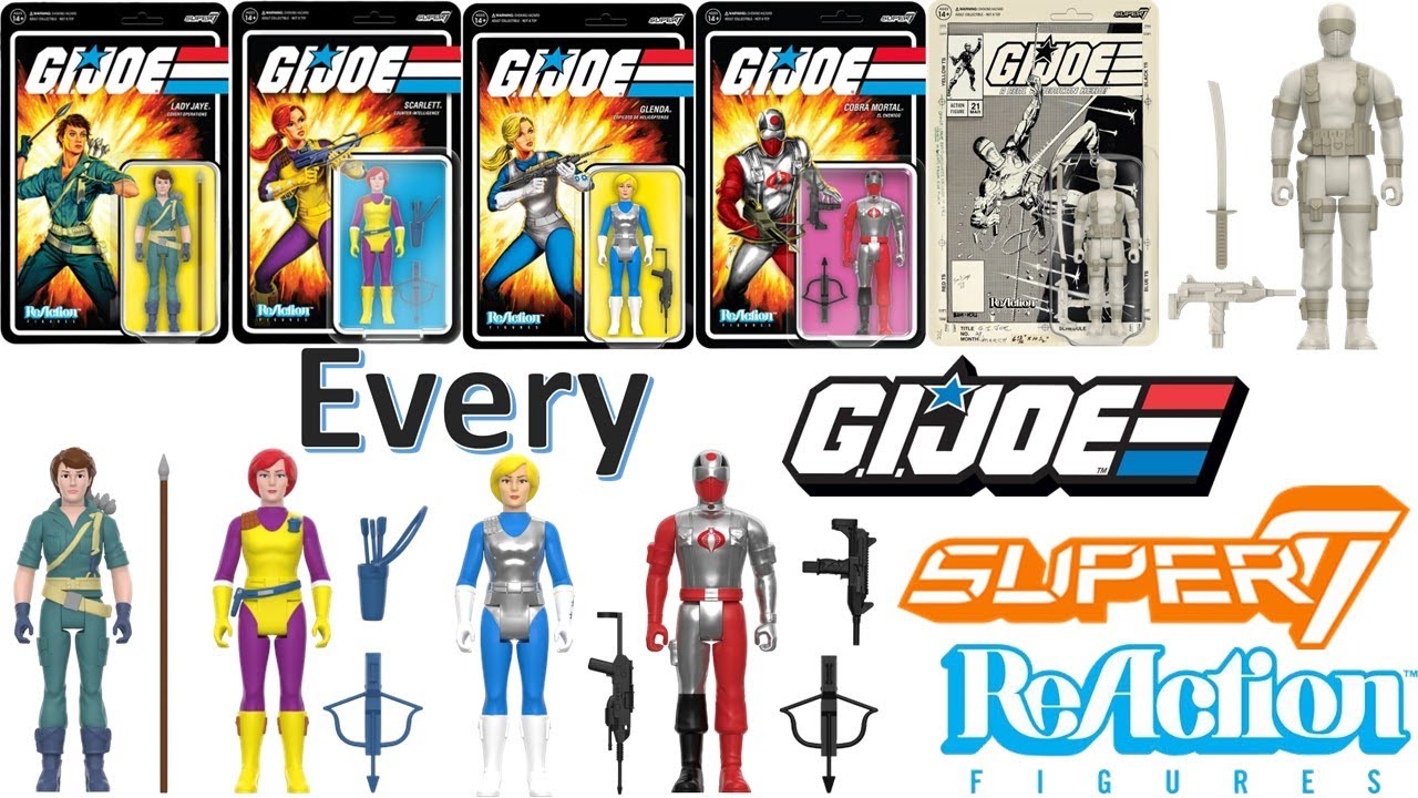 *see newer video* Every Super7 G.I. Joe ReAction Action Figure Comparison List (SDCC 2024) ReAction+