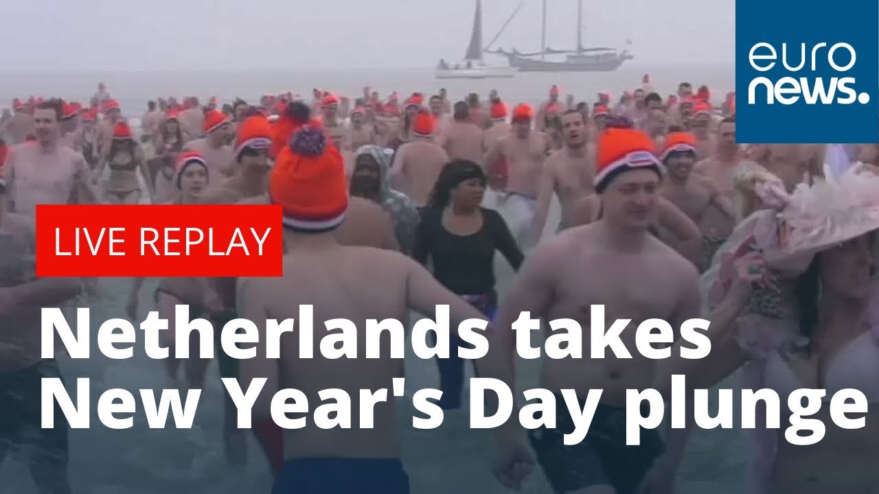 Netherlands takes a New Year's Day plunge | LIVE