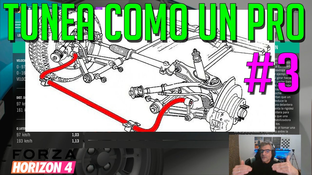 COMO TUNEAR EN FORZA HORIZON 4, CAPITULO #3, BARRAS ESTABILIZADORAS, MUELLES Y AMORTIGUACIÓN