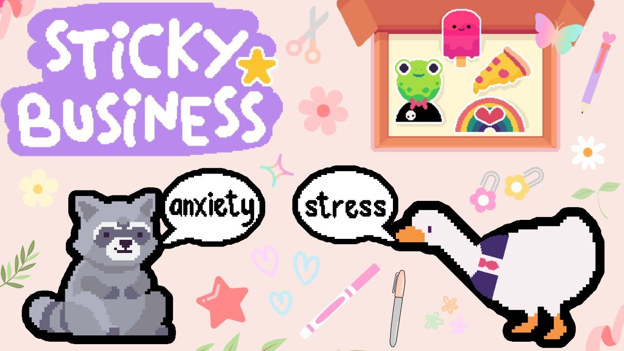 sticky business: the cozy game where you run a sticker shop but i create chaos instead