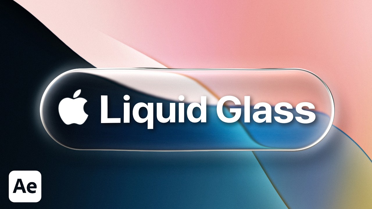 Apple’s Liquid Glass in After Effects Under 15 Minutes | With FREE Project File