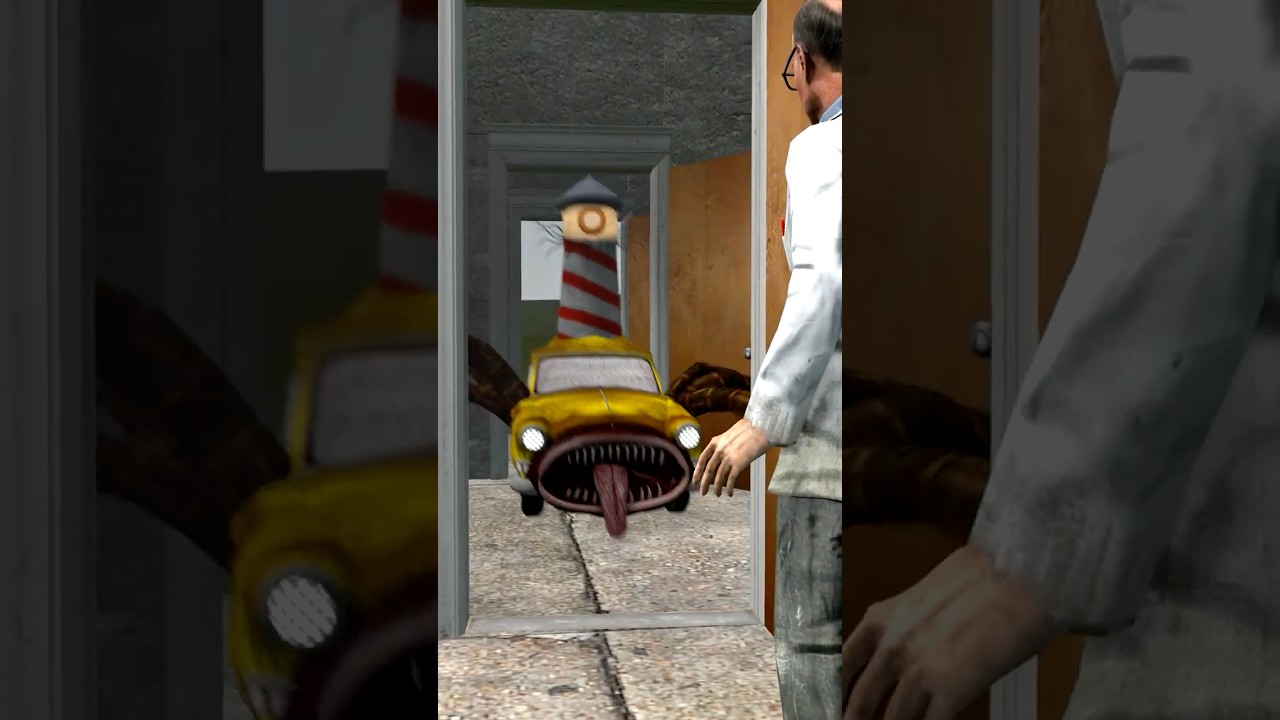 Car Eater vs Door CHALLENGE part 2 #gmod #sfm
